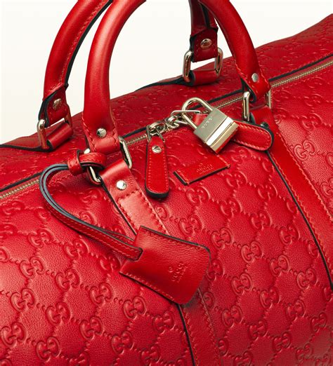 gucci travel bag red|gucci travel bag price.